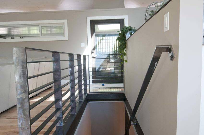 Steel Guard and Handrail designed and built by rhiza A+D